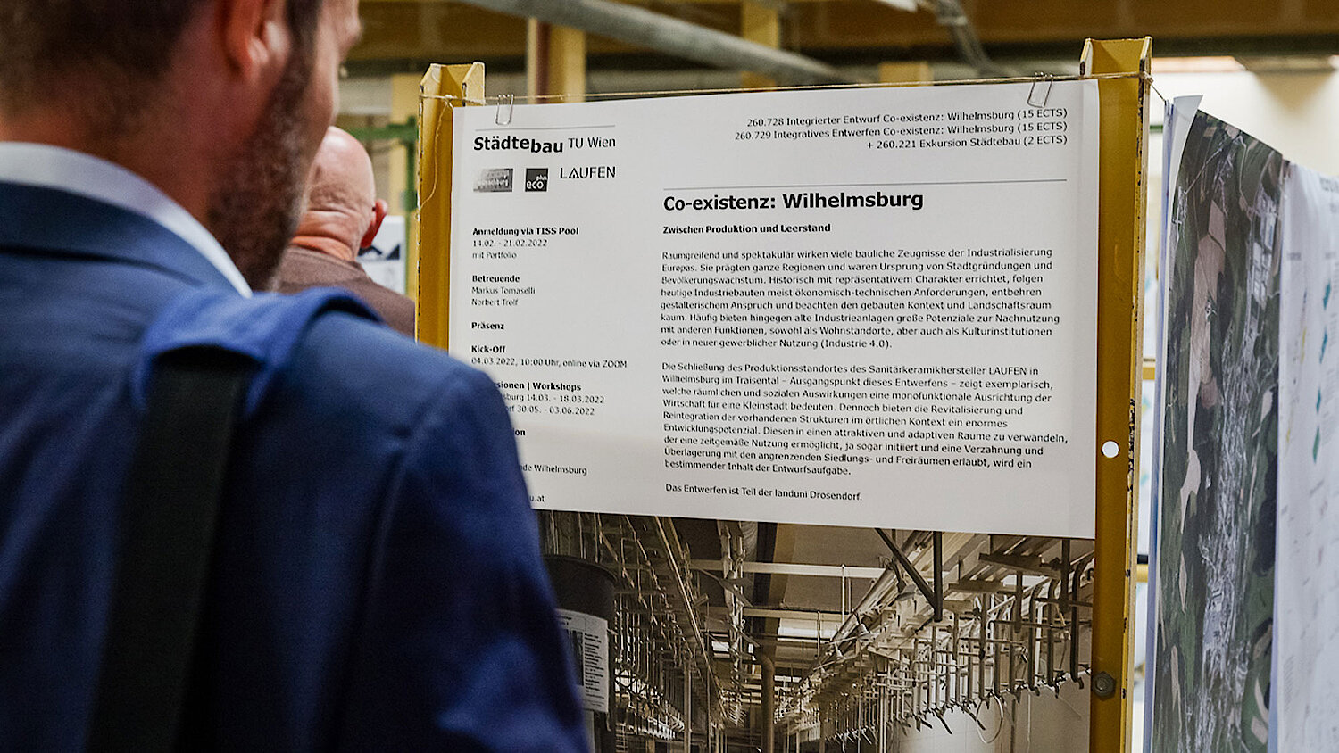 Student:innen Ausstellung in den ehemaligen LAUFEN Werkshallen