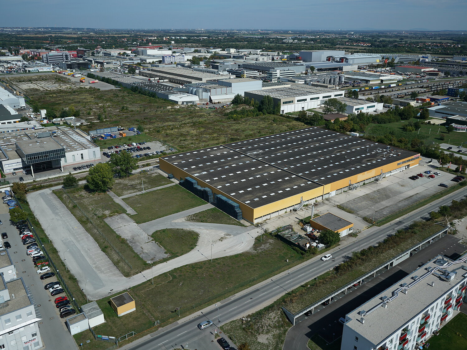 Außenansicht des Areals vor dem Umbau