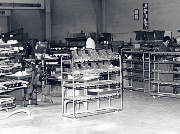 Innenraum der ehemaligen Bally-Fabrik