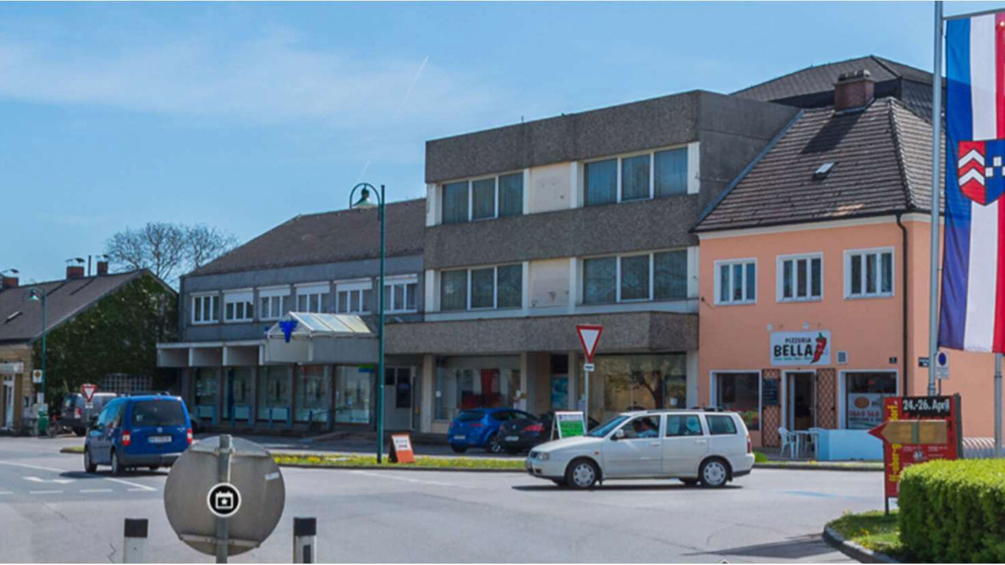 Foto Hauptplatz Ober-Grafendorf vor der Umgestaltung