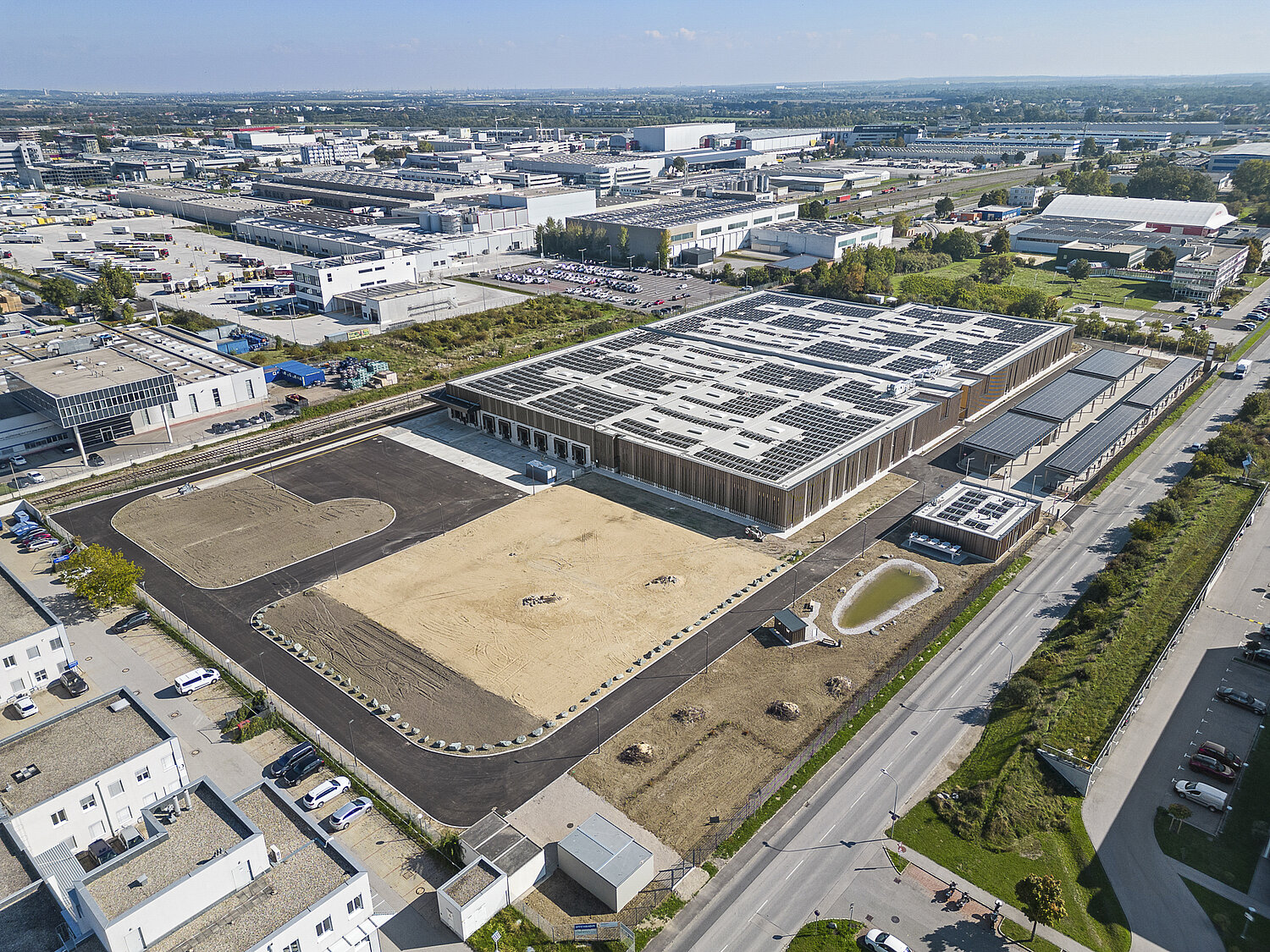 Außenansicht des Areals nach dem Umbau