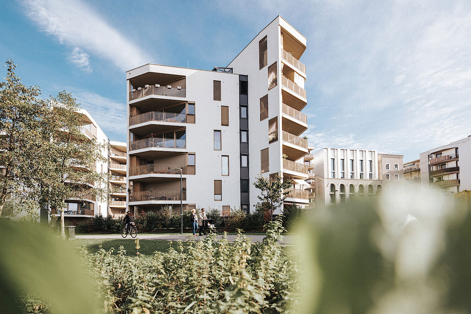 Foto des Quartier Rauchmühle nach dem Umbau