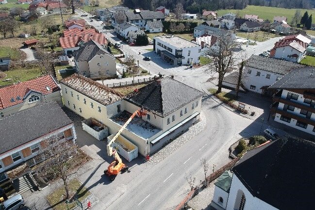 Foto der Landspinnerei vor dem Umbau