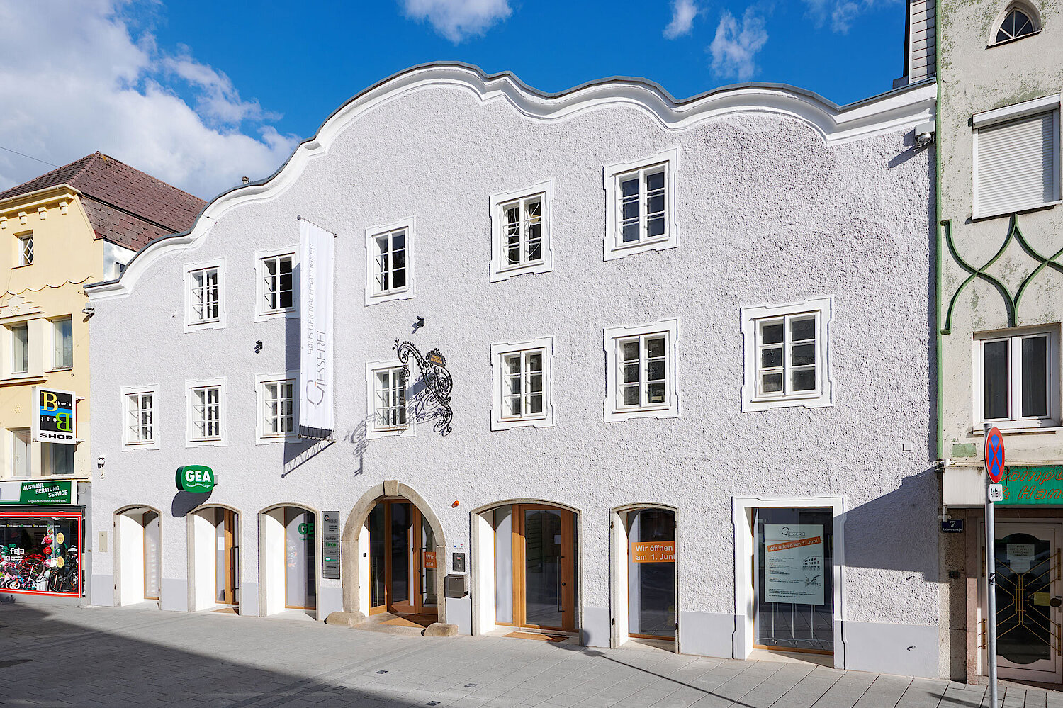 Foto Haus der Nachhaltigkeit von außen nach der Renovierung