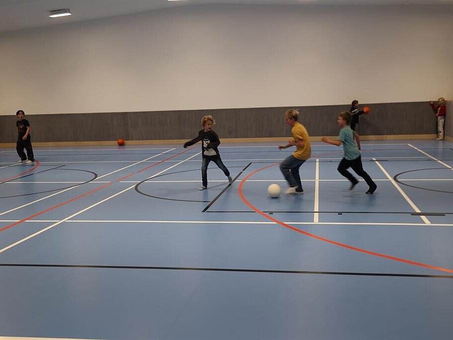Nutzung der neuen Turnhalle