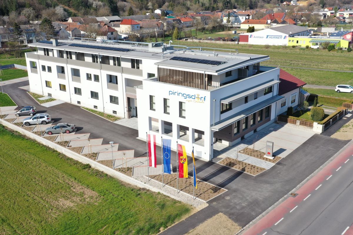 Außenansicht des neuen Gemeindezentrums Piringsdorf